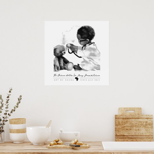 ブラック・ドクター ポスター (キッチン)