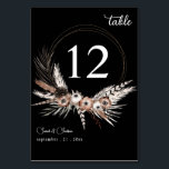 ブラック&ナチュラルフローラボホ結婚ズ – ブラック テーブルナンバー<br><div class="desc">ブラック&ナチュラ結婚ルフローラボホ – ブラックのテーブル番号カー結婚ドを使用してパーティーテーブルをドレスアップ。</div>