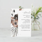 ブラック&ナチュラルフローラボホ詳細 エンクロージャーカード (スタンド正面)