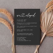 ブラック ナッシング ファンシー ただ愛 私たちはこっそり結婚した  こっそり結婚式 招待状