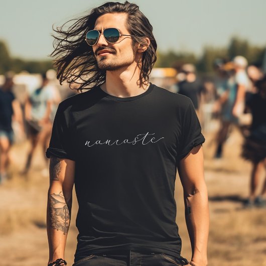 ブラック・ナマステTシャツ Tシャツ