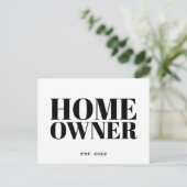 ブラック・ニュー・ホームオーナ実在ー・エステート ポストカード (スタンド正面)