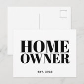 ブラック・ニュー・ホームオーナ実在ー・エステート ポストカード (正面/裏面)