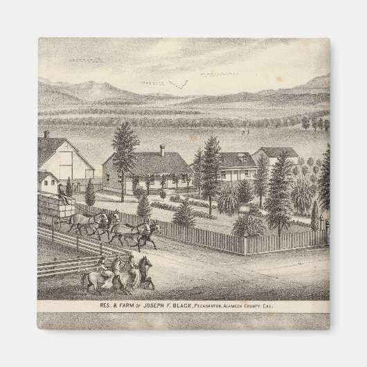 ブラック、ニールレジデンス、プロパティ マグネット (正面)