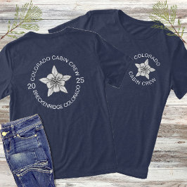 ブラック&ネイビーブルーモダンマッチングファミリーバケーション トライブレンドＴシャツ