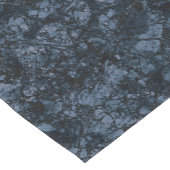 ブラック&ネイビーブルー大理石テクスチャ ショートテーブルランナー (コーナー)