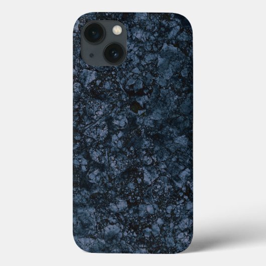 ブラック&ネイビーブルー大理石テクスチャ Case-Mate iPhoneケース (裏面)