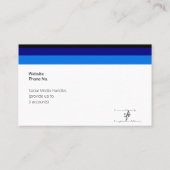 ブラック、ネイビー、ラグーンブルーロゴオセアニア 名刺 (裏面)