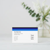 ブラック、ネイビー、ラグーンブルーロゴオセアニア 名刺 (スタンド正面)