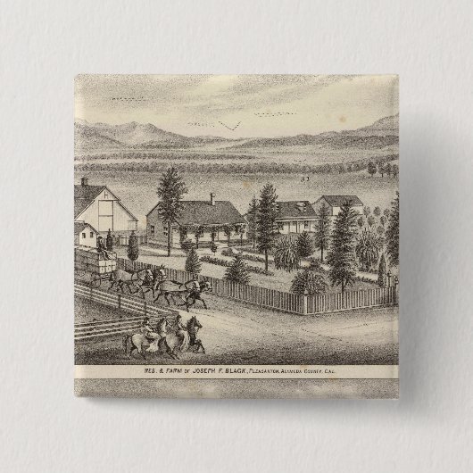 ブラック，ネールレジデンシズ，プロパティ 缶バッジ (正面)