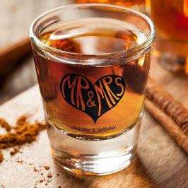 ブラック・ハート・シェイプ氏結婚 ショットグラス