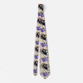 ブラック&バイオレット – Kandinsky ネクタイ (裏面)