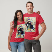 ブラック&バイオレット – Kandinsky Tシャツ (ユニセックス)