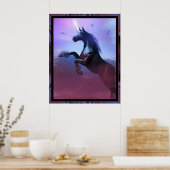 ブラック&バイ威厳のあるミシェル・ワイルダー ポスター (キッチン)