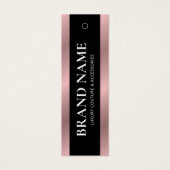 ブラック&バラ金ゴールドアパレルブティックつるラベルラベル (正面)