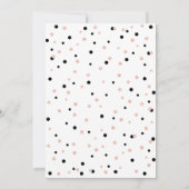 ブラック&バラ金ゴールドガール14th10代のバースデーパーティー 招待状 (裏面)