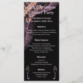 ブラック&バラ金ゴールドクリスマスメニューと雪だるま メニュー (正面)