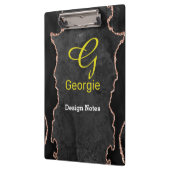 ブラック&バラ金ゴールドゲート クリップボード (左)