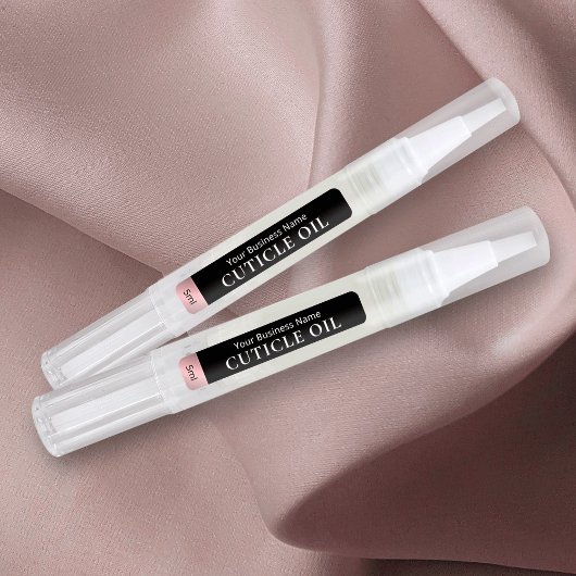 ブラック&バラ金ゴールドコスメティックツイストペンキューティクル油 ラベル