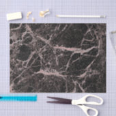 ブラック&バラ金ゴールドピンクグリッターマーブルグラムトレンディー 薄葉紙 (クラフト)