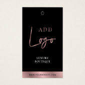 ブラック&バラ金ゴールドブティックスイングラベルプライスラベル (正面)