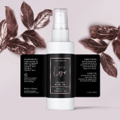 ブラック&バラ金ゴールドロゴ2 OZコスメティックボトルラップ ラベル