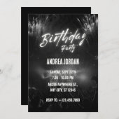 ブラック・バースデーパーティー 招待状 (正面/裏面)