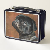 ブラック·パグ·ドッグ メタルランチボックス (裏面)