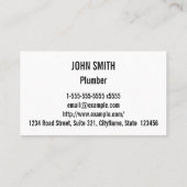 ブラック&パステルカラーラインパターンビジネスカード 名刺 (裏面)