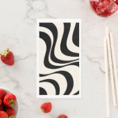 ブラック&パステルモダンレトロ波デザイン (インサイチュ)