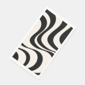 ブラック&パステルモダンレトロ波デザイン (コーナー)