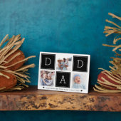 ブラック |パパカスタムキッズフォトコラージュ フォトプラーク (側面)