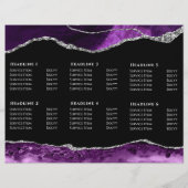 ブラック・パンフレットに載っている紫と銀の瑪瑙 (裏面)