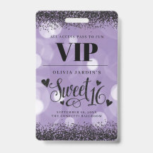 ブラック&パープルグラムスウィート16