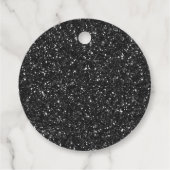ブラック&パープルグリッターハロウィーンオーナメント フェイバータグ (裏面)