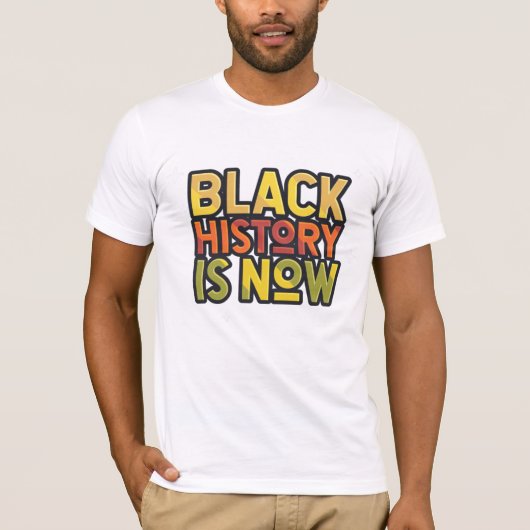 ブラック・ヒストリがTシャツに Tシャツ (正面)