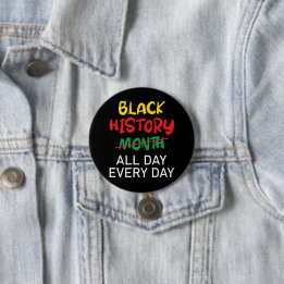 ブラック・ヒストリは毎日 缶バッジ