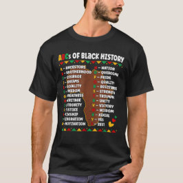 ブラック・ヒストリーのABC Tシャツ