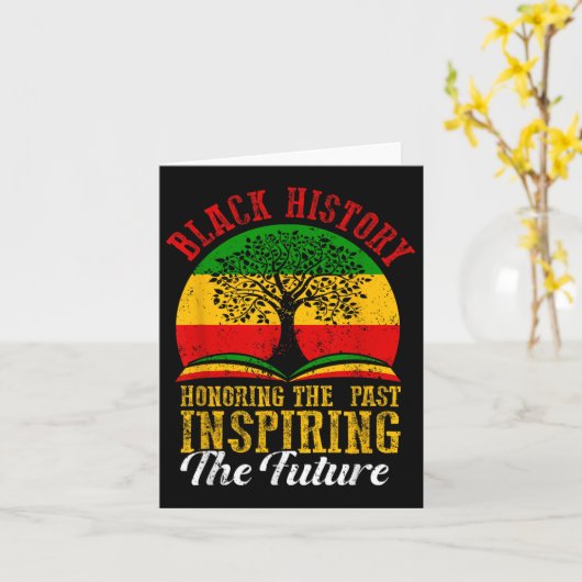 ブラック・ヒストリーズインスパイア過去の未来の男性W カード (黄色い花)