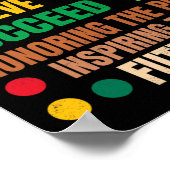 ブラック・ヒストリーズインスパイア過去の未来の男性W ポスター (角)