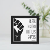 ブラック・ヒストリー問題247365パワー・フィストBHM (スタンド正面)