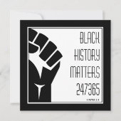 ブラック・ヒストリー問題247365パワー・フィストBHM (正面)