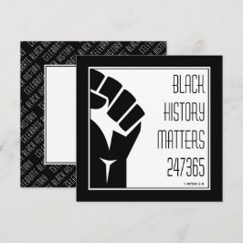 ブラック・ヒストリー問題247365パワー・フィストBHM