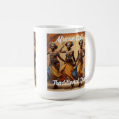 ブラック・ヒストリー・アフリカ文化踊伝統的り コーヒーマグカップ (正面右)