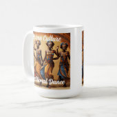 ブラック・ヒストリー・アフリカ文化踊伝統的り コーヒーマグカップ (正面左)