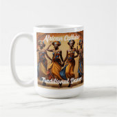 ブラック・ヒストリー・アフリカ文化踊伝統的り コーヒーマグカップ (左)