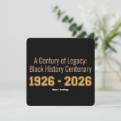 ブラック・ヒストリー・センタリー 1926-2026 世紀の遺産 招待状 (スタンド正面)