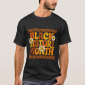 ブラック・ヒストリー・デイジーリトロ Tシャツ (正面)