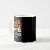 ブラック・ヒストリー・ムーン コーヒーマグカップ (正面左)
