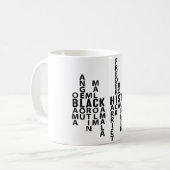 ブラック・ヒストリー・ムーン コーヒーマグカップ (正面左)